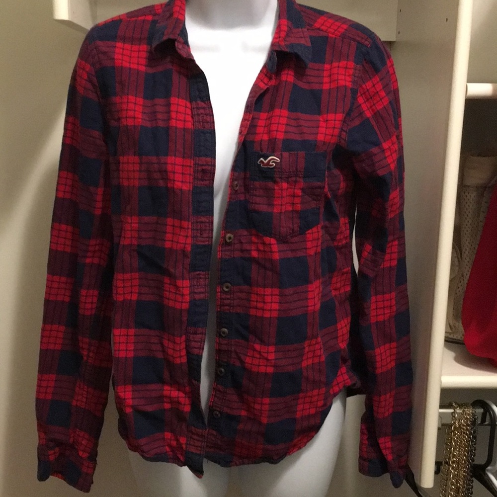 Red/blue plaid flannel